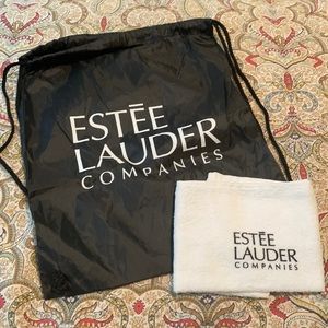 Estée Lauder Drawstring Backpack and Towel
